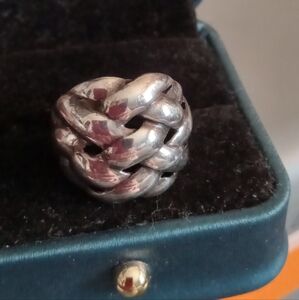 Sterling Weave Or Braid Ring Sz.7